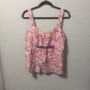 Anna Sui for Anthropologie silk cami tank L